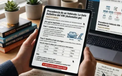 Cómo saber la procedencia de un vehículo por el VIN