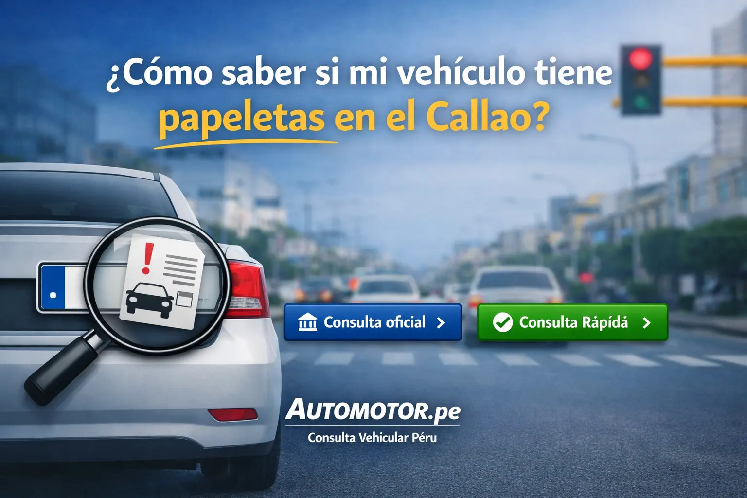 como saber si mi vehiculo tiene papeletas en el callao