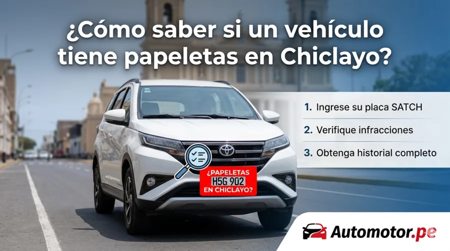 Consulta de papeletas SATCH Chiclayo por placa vehicular