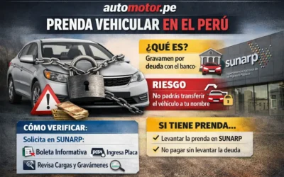 ¿Cómo saber si un vehículo tiene prenda vehicular en Perú?