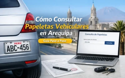 Cómo consultar papeletas vehiculares en Arequipa