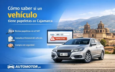 Cómo saber si un vehículo tiene papeletas en Cajamarca